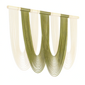 Tenture murale macramé 120 x 100 cm coton beige vert olive décoration suspendue